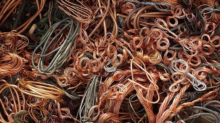 Aluminum and copper scrap for metal shredder