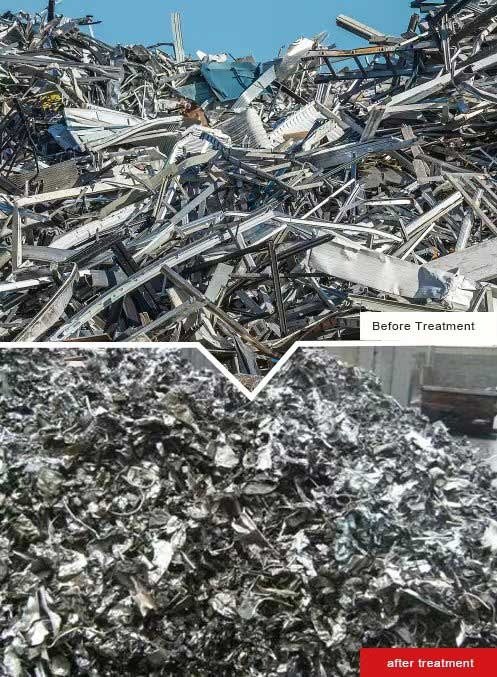 Mixed scrap before shredding