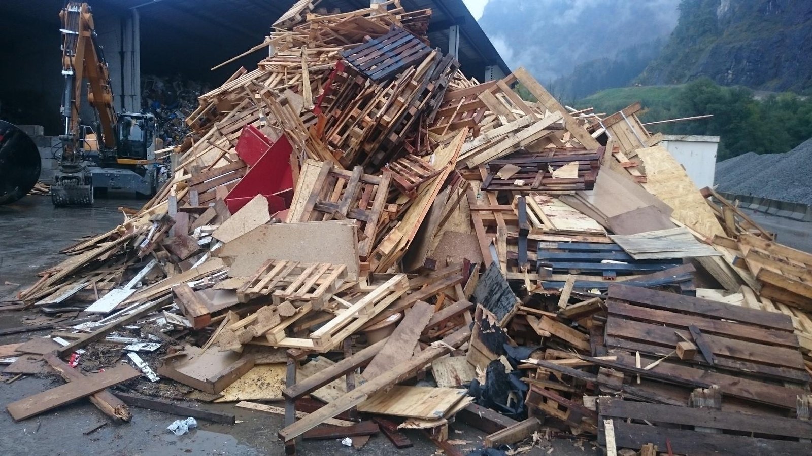 Wood Blocks and Industrial Waste